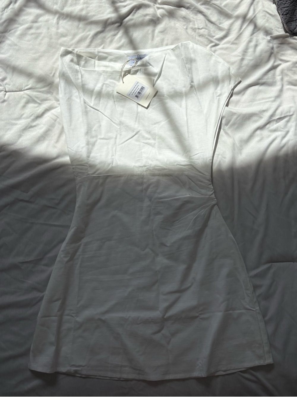 Asymmetrical Cotton Mini Dress